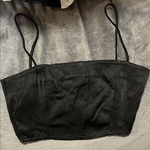 Zara Satin Cropped Top - New